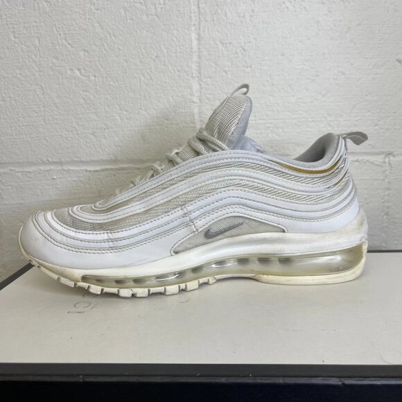 Nike Air Max 97 Triple White Wolf Grey 21826-101 Sneaker Lace up Men's Size 7 US - Picture 5 of 11